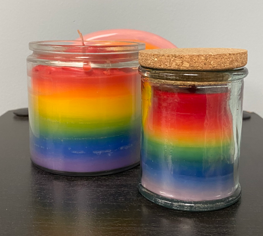 Multifaceted PRIDE candle
