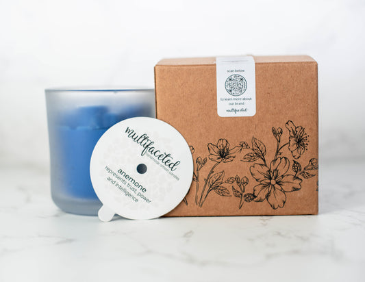 Brown Box Sale! Anemone Flower Candle