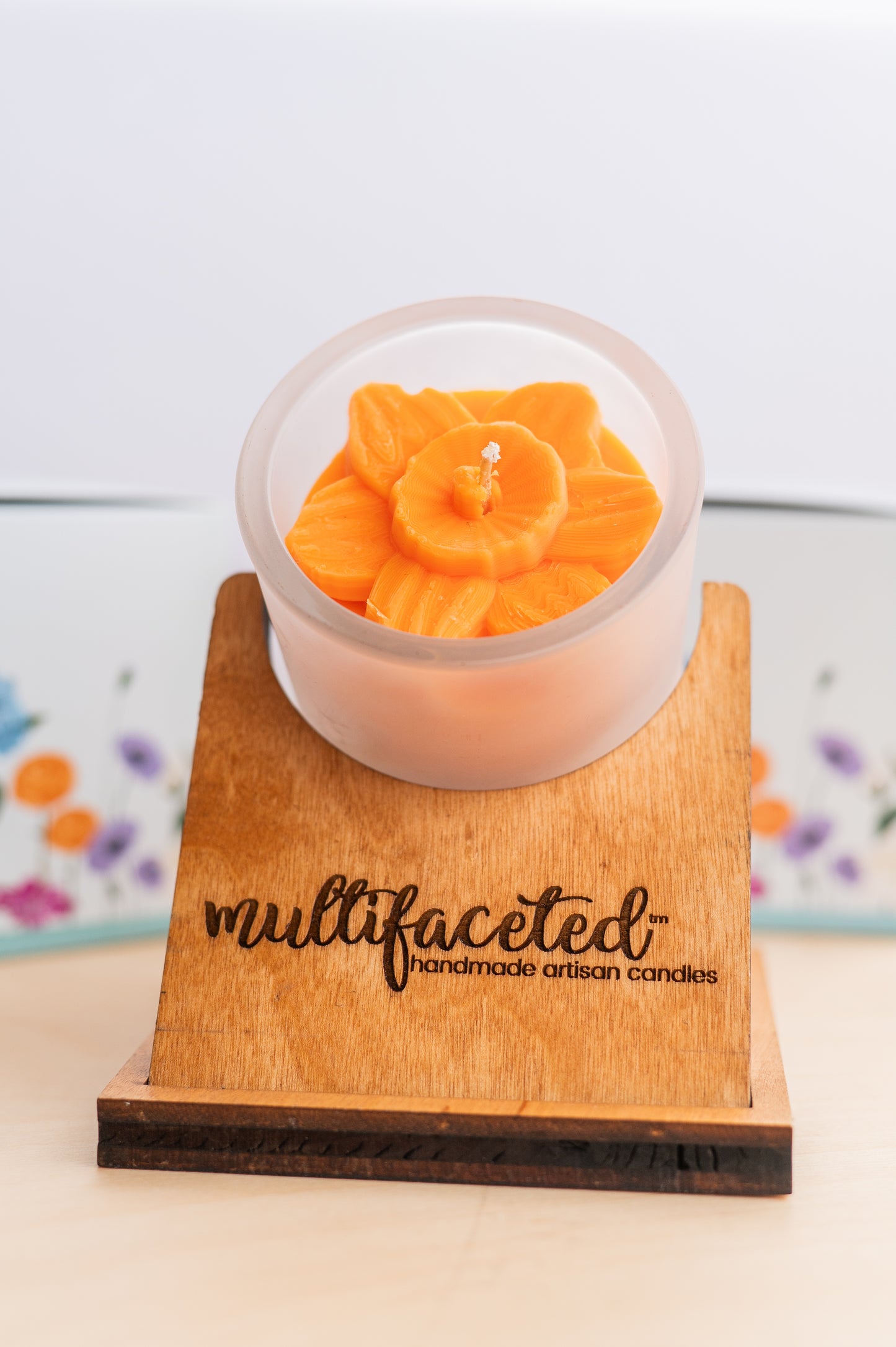 Daffodil Flower Top Candle - Eco-Friendly