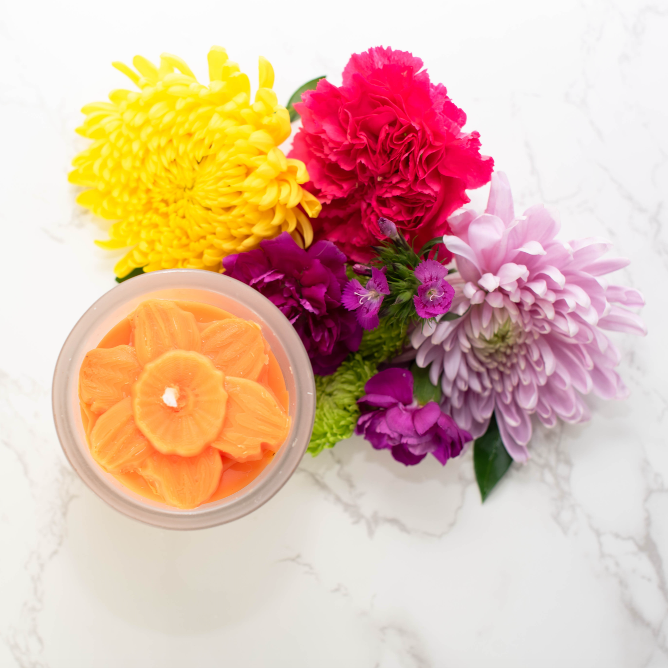 Brown Box Sale! Daffodil Flower Candle