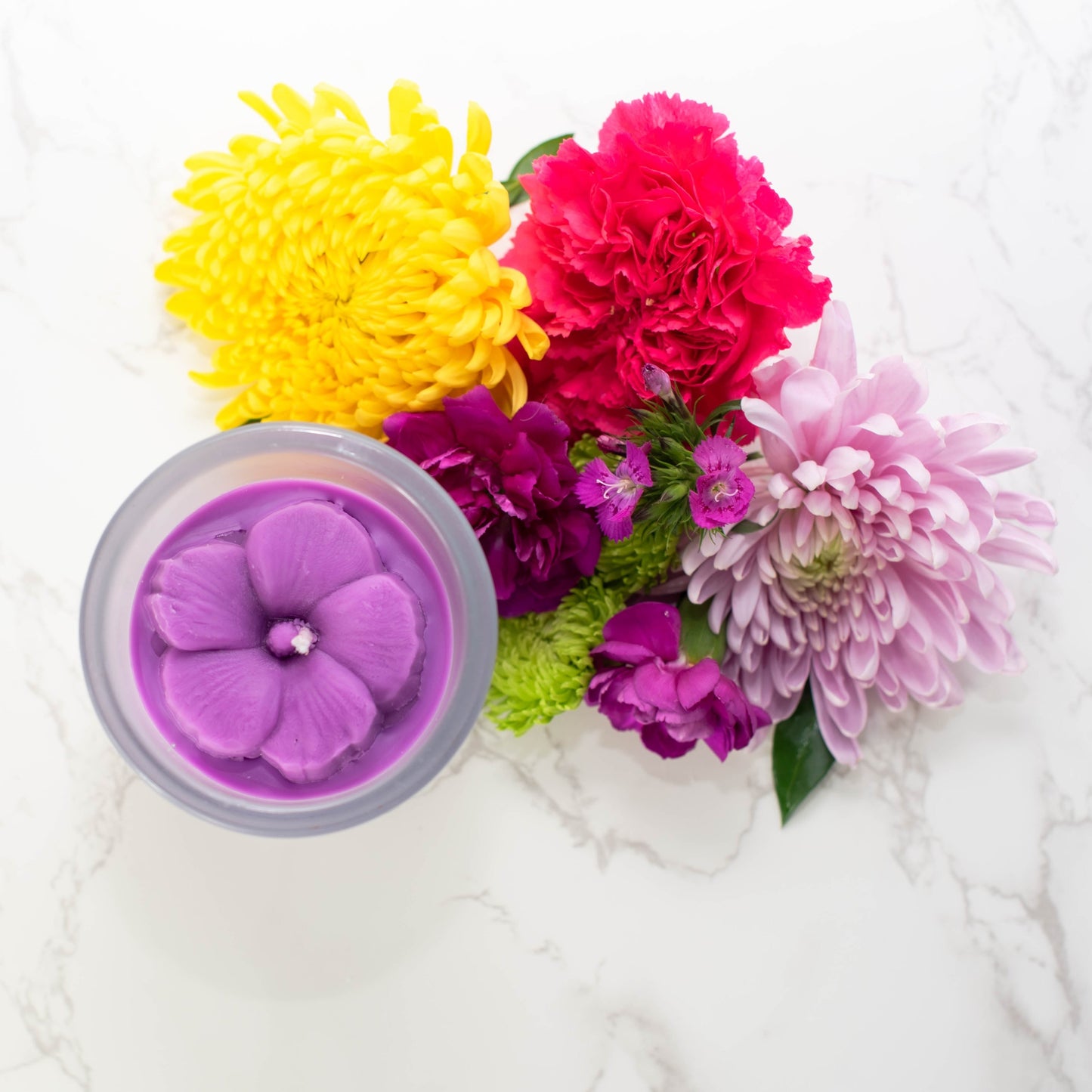 Brown Box Sale! Hibiscus Flower Candle