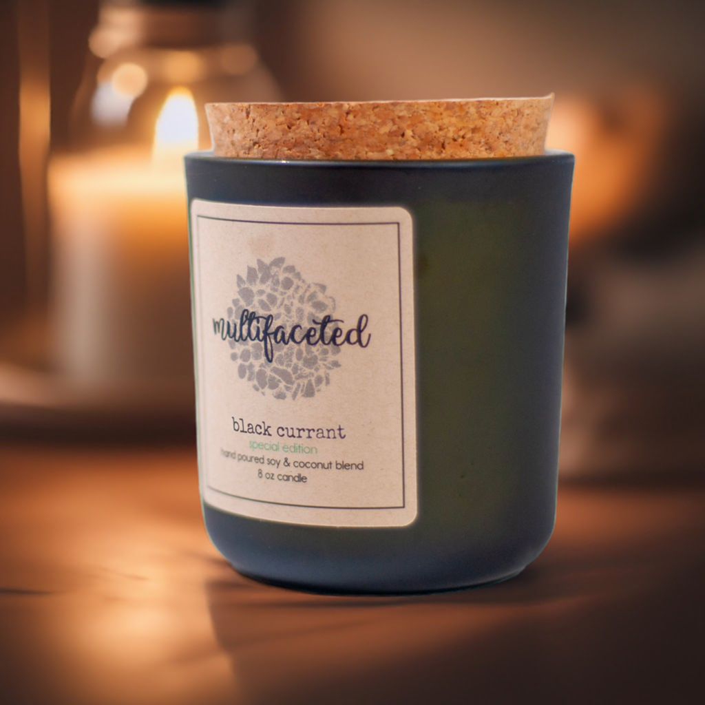 Black Currant Scent Candle - Eco-Friendly 8 oz.