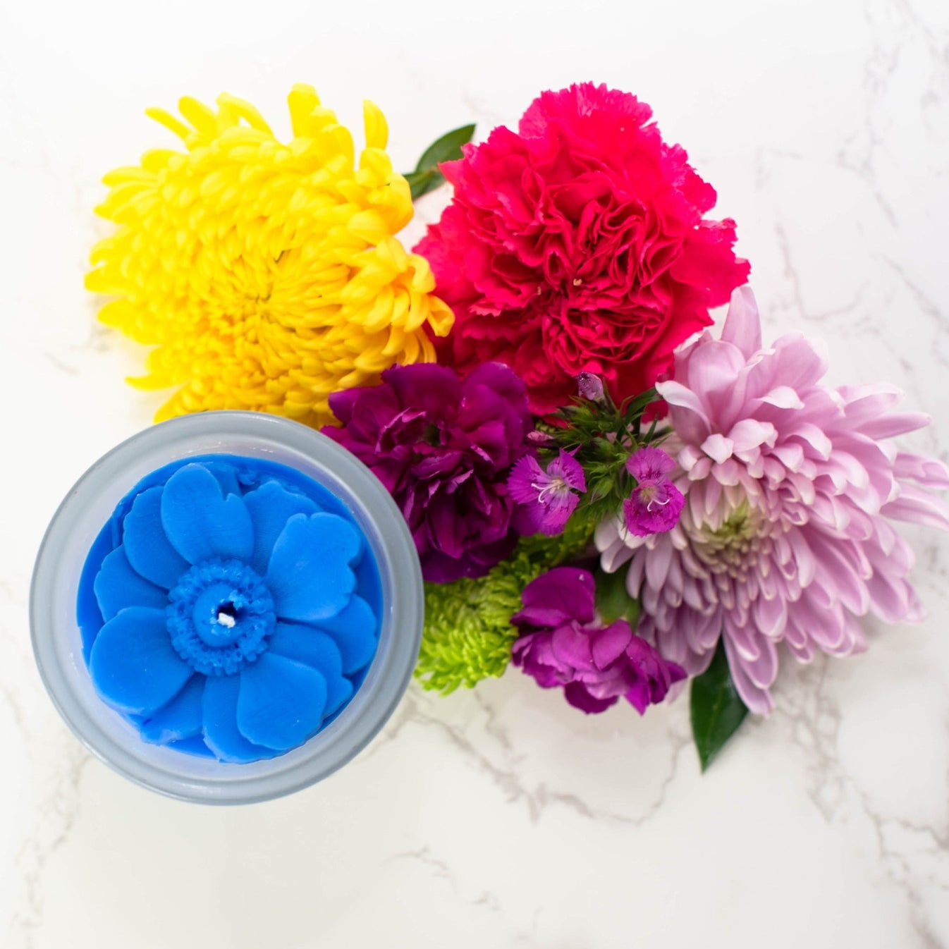 Anemone Flower Candle MultifacetedGSO