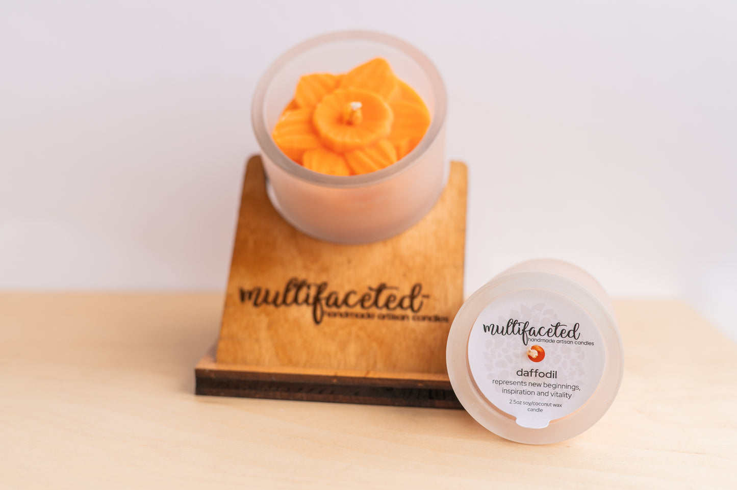 Daffodil Flower Top Candle - Eco-Friendly