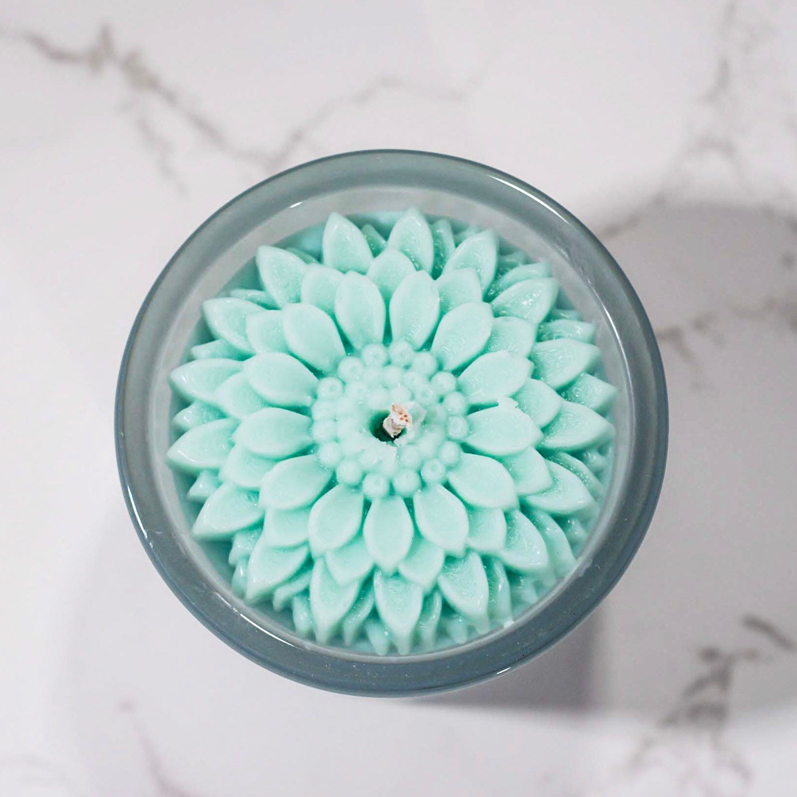 Dahlia Flower Candle