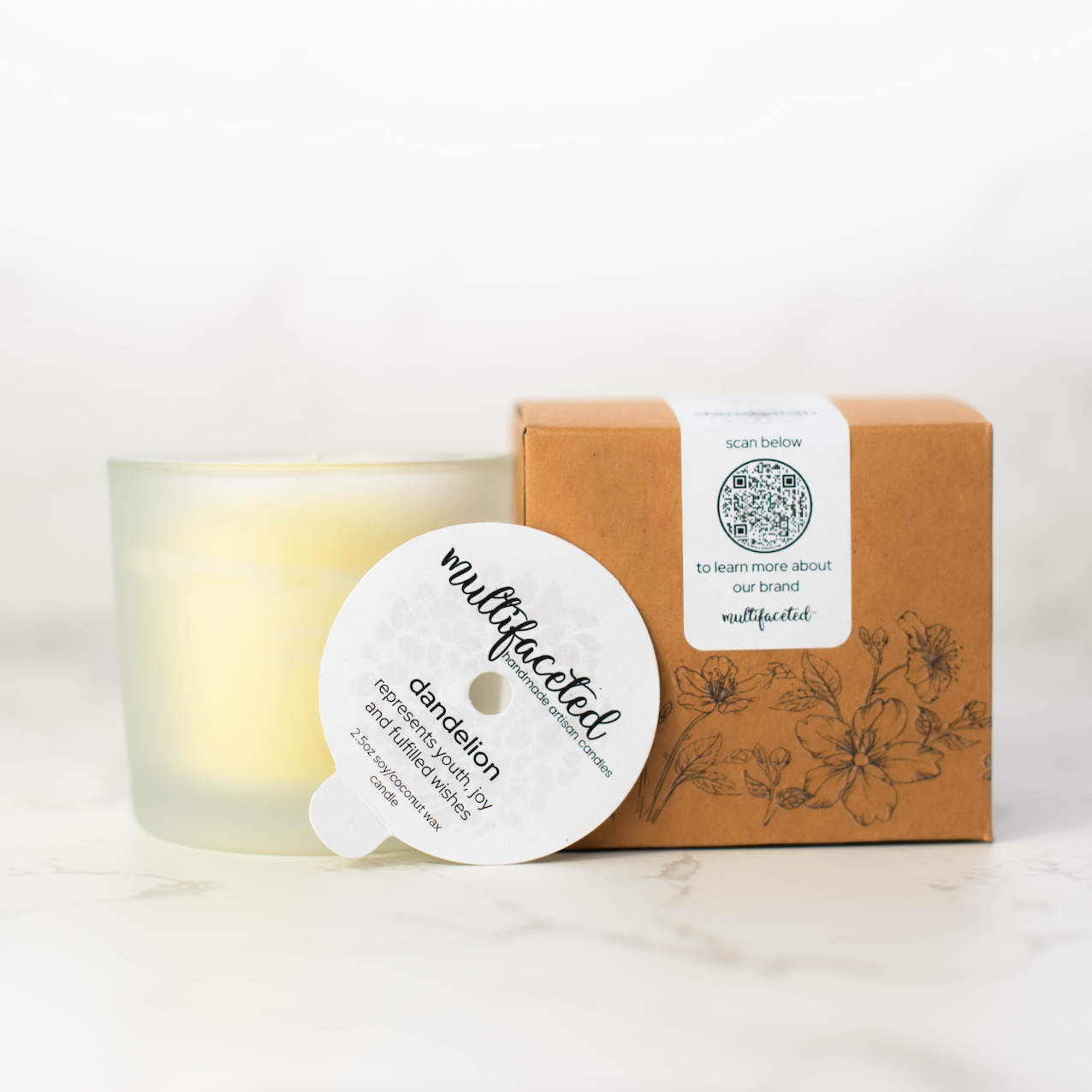 Brown Box Sale! Dandelion Flower Candle