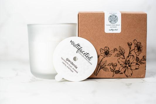 Brown Box Sale! Gardenia Flower Candle