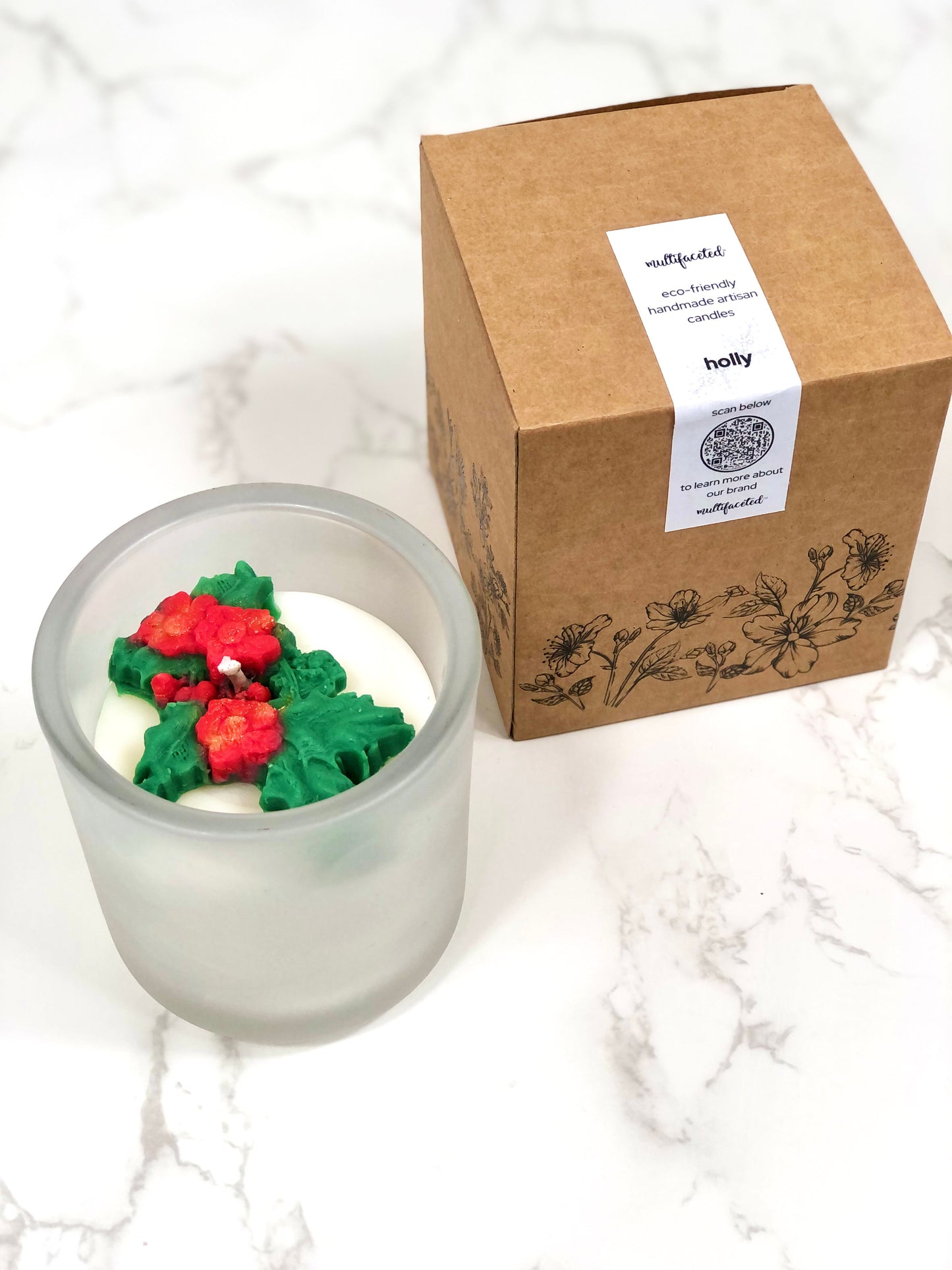 Holly - Christmas Scent Candle - Eco-Friendly