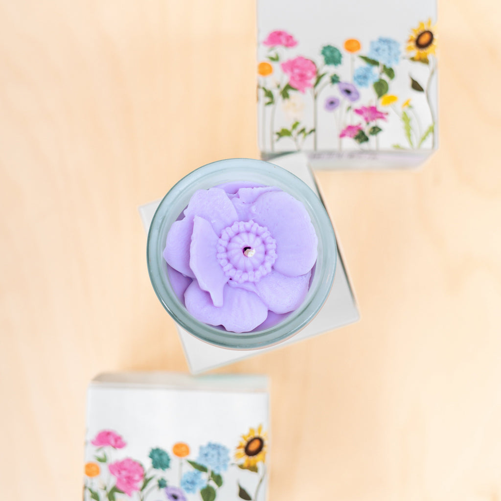 Poppy Flower Candle