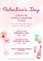 February Creative Candle Making Class
