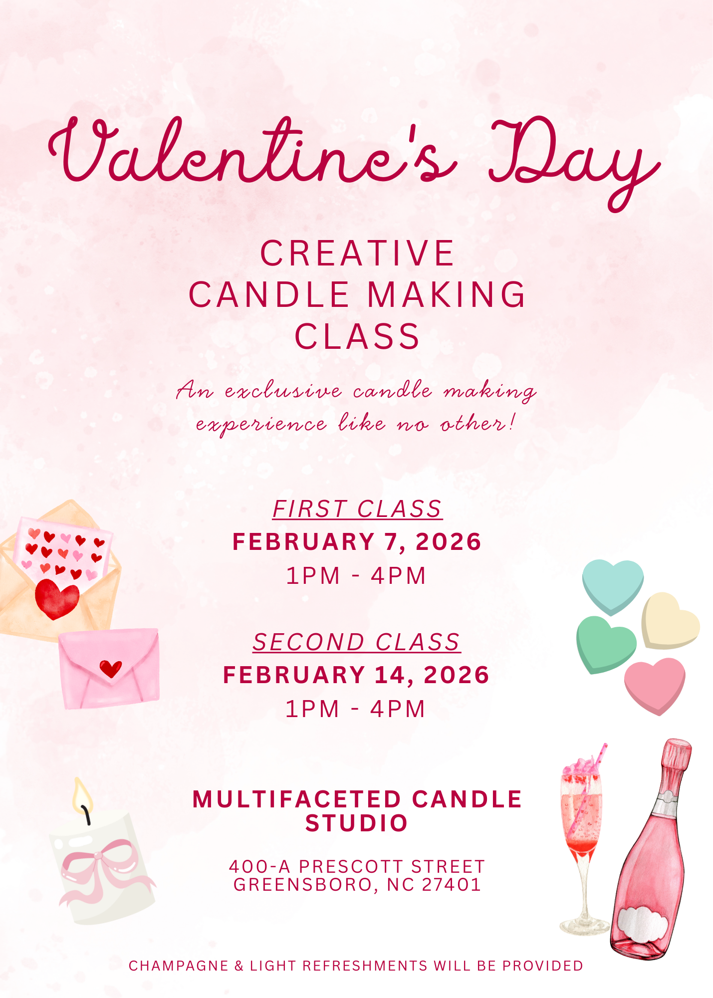 February Creative Candle Making Class