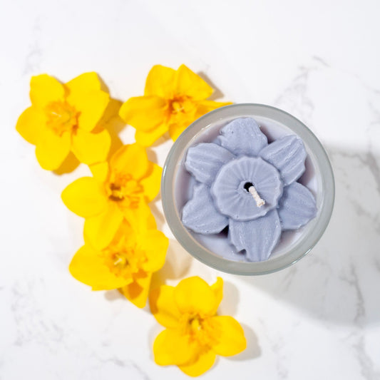 Daffodil Flower Top Candle - Eco-Friendly