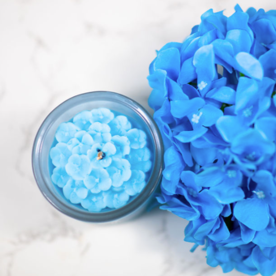 Hydrangea Flower Candle