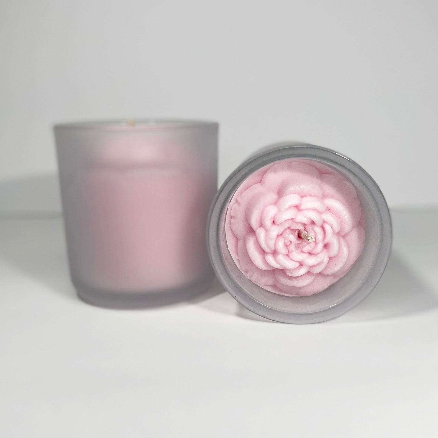 Peony Flower Top Candle - Eco-Friendly