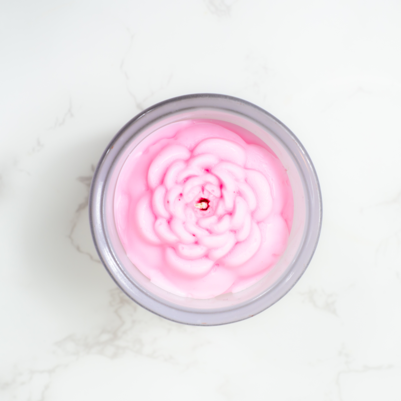 Peony Flower Top Candle - Eco-Friendly
