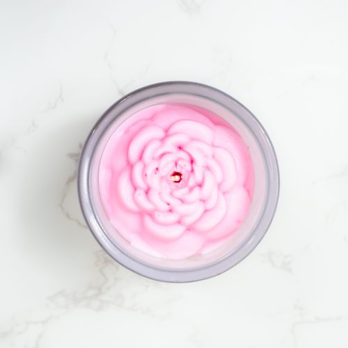 Peony Flower Candle