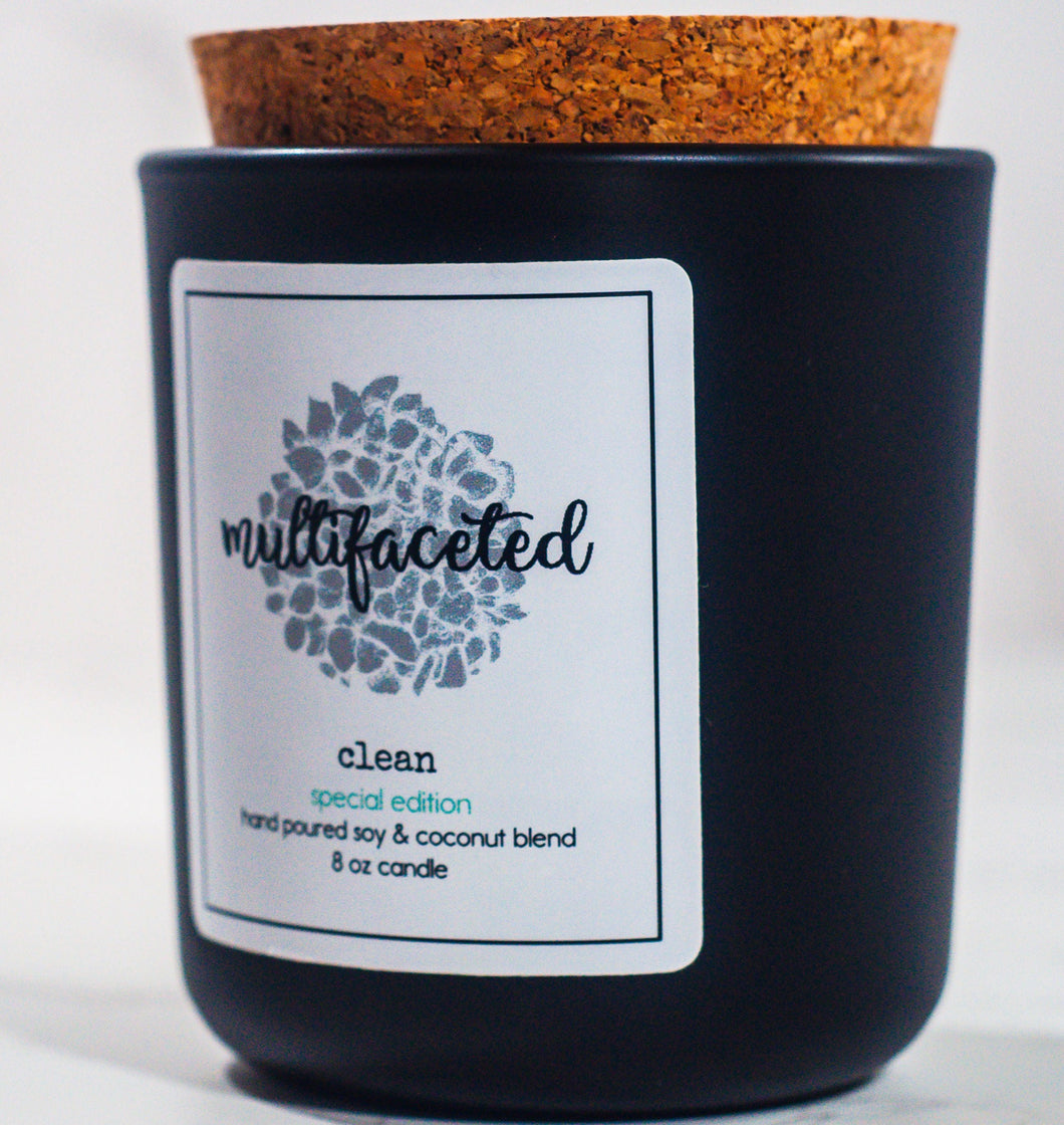 Clean Scent Candle - Eco-Friendly 8 oz.