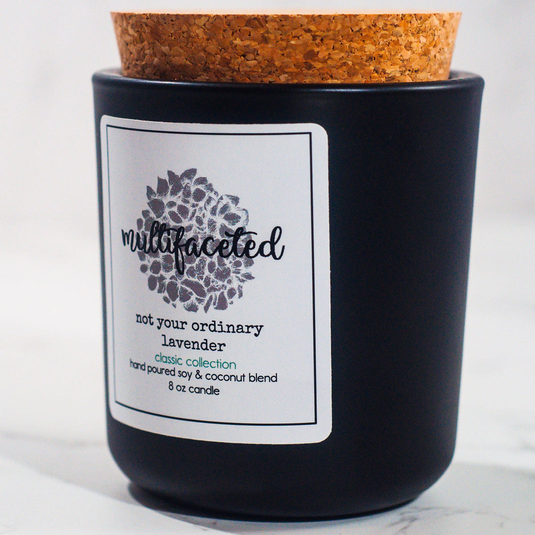 Not Your Ordinary Lavender Scent Candle - Eco-Friendly 8 oz.