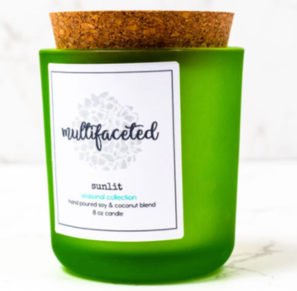 Sunlit Scent Candle - Eco-Friendly 8 oz.